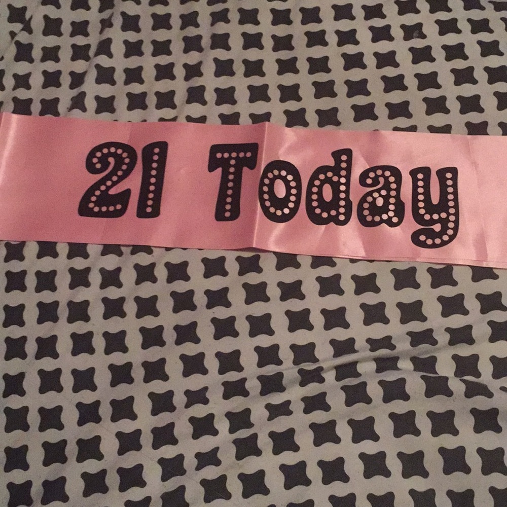 21st birthday sash